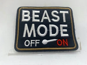 BEAST MODE New EMBROIDERED NAME PATCH WITH HOOK BACKING - Picture 1 of 1