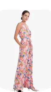 Staud Abstract Peach Jumpsuit womens Size 10 NWT 250 - Bild 1 von 7