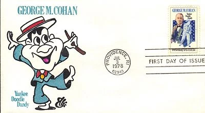 USA HAND PAINTED RICHARD ELLIS ANIMATED 2 FDCs 1978 ROGERS & COHAN + CACHET - Image 1 of 2