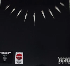BLACK PANTHER The Album Exclusive RED TRANSLUCENT Music From and Inspired By - Picture 1 of 10