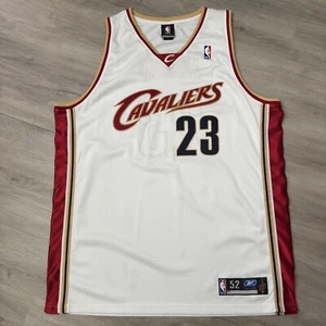 Authentic LeBRON JAMES Cleveland Cavaliers Jersey 52 XXL 2XL Reebok Cavs Vintage - Picture 1 of 8