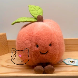 AUTHENTIC Jellycat AMUSEABLES PEACH New BNWT Soft Plush Pink Orange Fruit Food - Picture 1 of 10