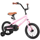 JOYSTAR Totem Series 16-Inch Kids Bike with Training Wheels & Kickstand, Pink