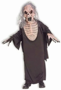 Creeping Death Child Costume Large 12-14 Grim Reaper SCARY Skeleton Zombie - Picture 1 of 1