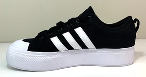 Adidas Bravada 2.0 Platform Core Black Cloud Shoes  Black IE2310 Women's Size 11 - Picture 1 of 8