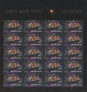 1 SHEET #5720 FOREVER JAMES WEBB SPACE TELESCOPE. BIN $17.49. - Picture 1 of 1