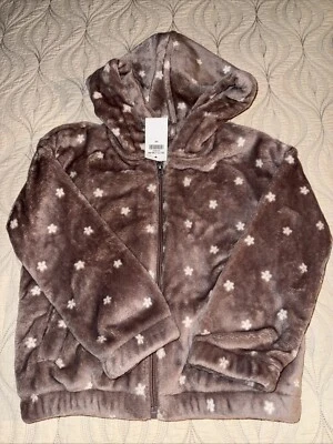 Nueva chaqueta de piel sintética Abercrombie para niños talla 5/6 Foto 1 de 3