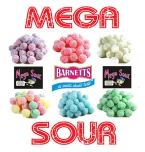 Barnetts mega saure Süßigkeiten Sortenpackung - 6 x 100g Beutel - super saure harte Süßigkeiten - Bild 1 von 1