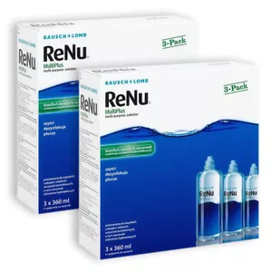 ReNu MultiPlus 2 x 3-SET Pflegemittel + Behälter Bausch&Lomb MDH 11.2026 - Bild 1 von 1