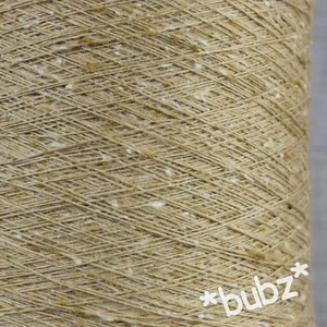 UNIQUE SILK LINEN FLECK YARN 400g CONE MACHINE KNITTING WEAVING NATURAL OATMEAL - Picture 1 of 2