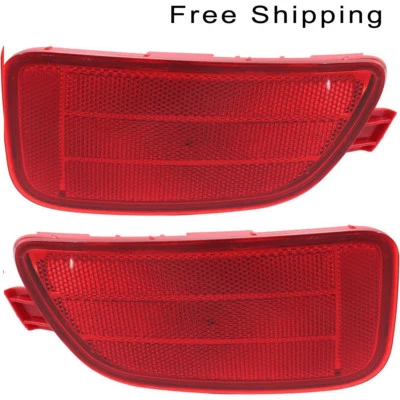 Juego de 2 reflectores de parachoques laterales diestros y diestros para Kia Soul 2012-2013 Foto 1 de 4