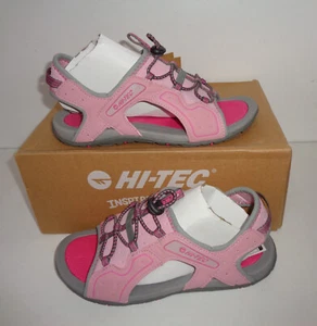 Sandali estivi Hi-Tec nuovi da ragazza comodi casual scarpe junior prezzo consigliato £ 45 Regno Unito taglia 4 - Foto 1 di 7