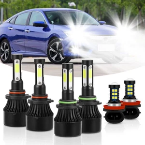 Faro LED Bombillas de luz antiniebla alta y baja For Honda Civic 2006-2015 - Picture 1 of 10