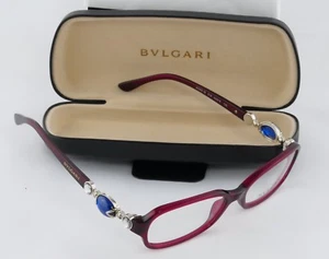 Damen Bulgari Ornate Jewel Brillengestell Crimson Magenta - Bild 1 von 6