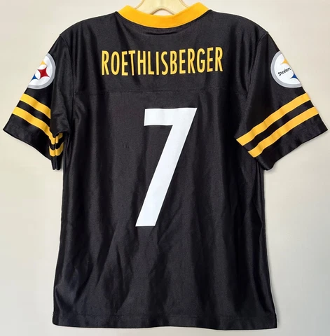 #7 Ben Roethlisberger Pittsburgh Steelers Football JERSEY Boy’s Size Large 10/12 Cover
