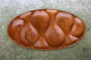 Teak Snacktablett Mid Century Modern - Bild 1 von 3