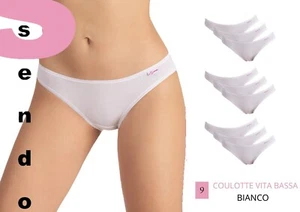 9 Mutande Donna Slip Donna in cotone Bielastico Essendo B4050 (mod. Liabel) - Picture 1 of 10