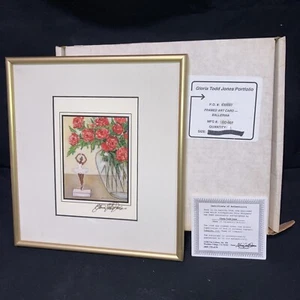 NEW GLORIA TODD JONES Framed Signed “Ballerina” Black American Art Autograph COA - Picture 1 of 8