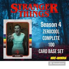 2023 Zerocool Stranger Things Season 4 Complete 100 Card Base Set W/wrapper