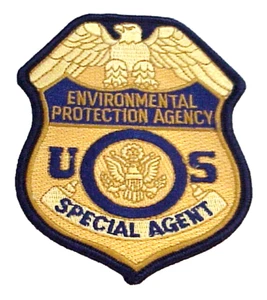 US  ENVIRONMENTAL PROTECTION AGENCY  4 5/8"  VINTAGE OBSOLETE  POLICE PATCH - Picture 1 of 1