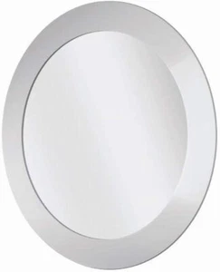 BLUE CANYON WHITE ROUND WALL MOUNTED BATHROOM MIRROR 40 X 40cm - Picture 1 of 1