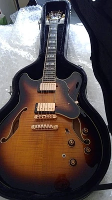 Ibanez AS153-AYS-12-02 Semi-Hollow Guitar Antique Sunburst 2015 Artstar Series - Image 1 of 4