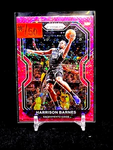 ~#/50 PINK DISCO PRIZM~ Harrison Barnes 2020-21 Prizm COLOR HOLO Spurs UNC - Picture 1 of 2