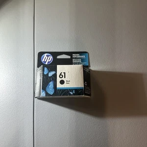 HP 61 Black Ink Cartridge CH561WN Genuine Original OEM New Sealed Exp 07/2016 - Picture 1 of 2