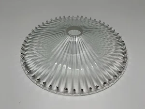 RARO lampadario vintage in vetro 54 fori 8" Bobeche, parte lampada con perni - Foto 1 di 6