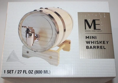 Modern Expressions Mini Whiskey Barrel 27 fl oz Oak Tap Home Bar Decor - Image 1 of 2