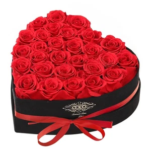 Roses Gifts for Mom,Forever Preserved Flowers Roses in a Heart Shape Box,Anni... - Picture 1 of 7