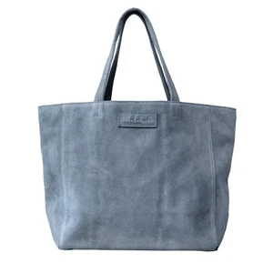 M.I.L.A Made In Los Angeles Luxus Tasche Wildleder Blau - Bild 1 von 24