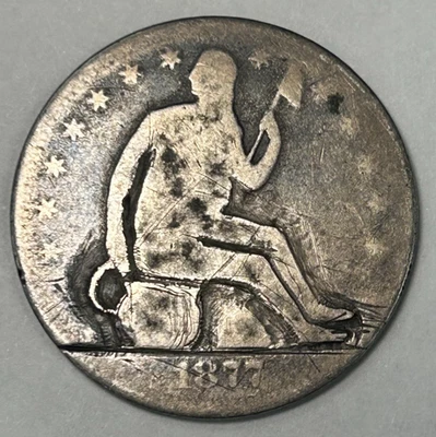 1877 CC Seated Liberty "Potty" Half Dollar - Image 1 of 3