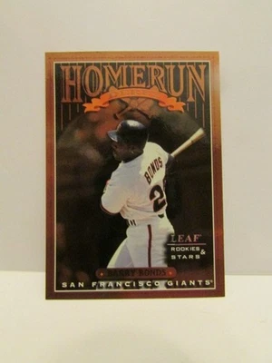 1998 Leaf Rookies & Stars Barry Bonds #6 Home Run Derby #'d /2500 Giants - Image 1 of 4
