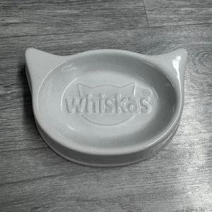Whiskas Ceramic Cat Face Shape Food / Water Bowl Collectable Kitten Limited - Picture 1 of 3