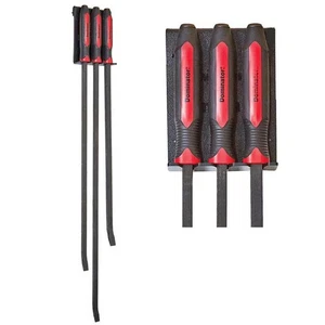 Dominator 3 Pc. Long and Heavy Duty Pry Bar Set and Rack MAY-14068 Brand New! - Picture 1 of 4