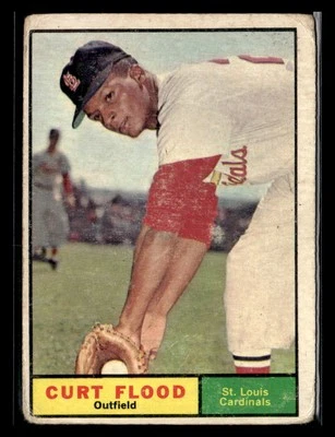 1961 Topps #438 Curt Flood - Image 1 of 2