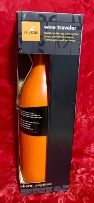 Enfriador de botellas de vino aislado reutilizable Skybar Travel refrigerador portador nuevo en caja Foto 1 de 4