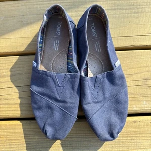 Toms Alpargata Damen-Slipper marineblau Freizeit klassisch Canvas Größe 9 W - Bild 1 von 5