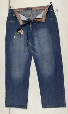 LR Gears By LRG Hombres Capri Denim Azul 42 Denim Power To All People Nuevo con Etiquetas Foto 1 de 4