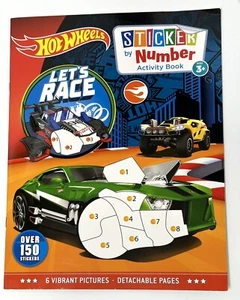 HOT WHEELS COLLECTIBLE LET’S RACE Sticker by Number Activity Book BRAND NEW NICE - Imagen 1 de 20