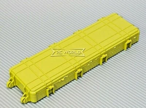 RC 1/10 großer Cargo Gepäck Sicherheitskoffer Werkzeug Waffenkiste Maßstab Zubehör GELB - Bild 1 von 11