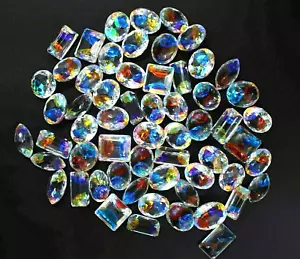 Lotto certificato topazio mistico naturale 500 ct misto colori arcobaleno taglio misto pietra preziosa sciolta - Foto 1 di 6