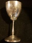 Vintage silver silver plated wine goblet made in spain 7" inches tall with grape