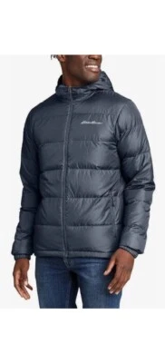EDDIE BAUER Men's Wide Channel Hooded EB650 Down Puff Jacket Packable |B16 - Image 1 of 4