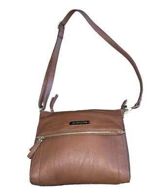 Liz Claiborne Bandolera Marrón Coñac Mujer’s Cartera Bolso Bolso Viaje Festival Foto 1 de 4