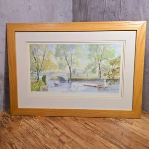 Terry McKivragan Watercolour Print, Pencil Signed & Numbered Kings College Cambs - Picture 1 of 19