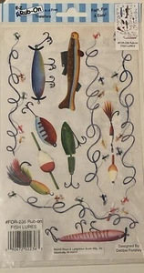 Royal & Langnickel E-z Rub on Transfers #FOR-236 Scrapbooking Fish Lures - Picture 1 of 3