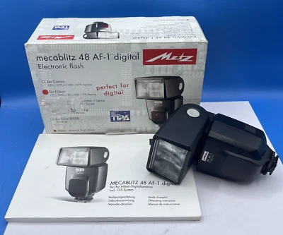 Metz Mecablitz 48 AF-1 DIGITAL For Nikon MB 48AF-1 N Electronic Camera Flash - Image 1 of 4
