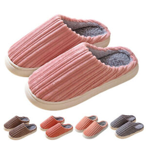 Unisex Clog Slipper Memory Foam House Slippers Bedroom Mens Keep Warm With Lined
